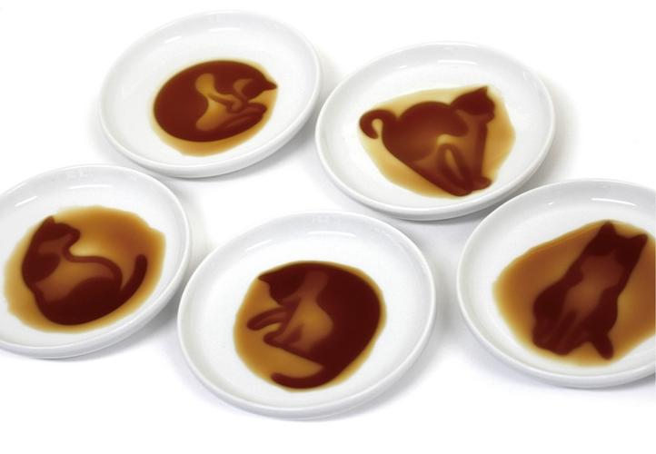 Mini dish plate for sauce - Artha - 'Standing' Cat