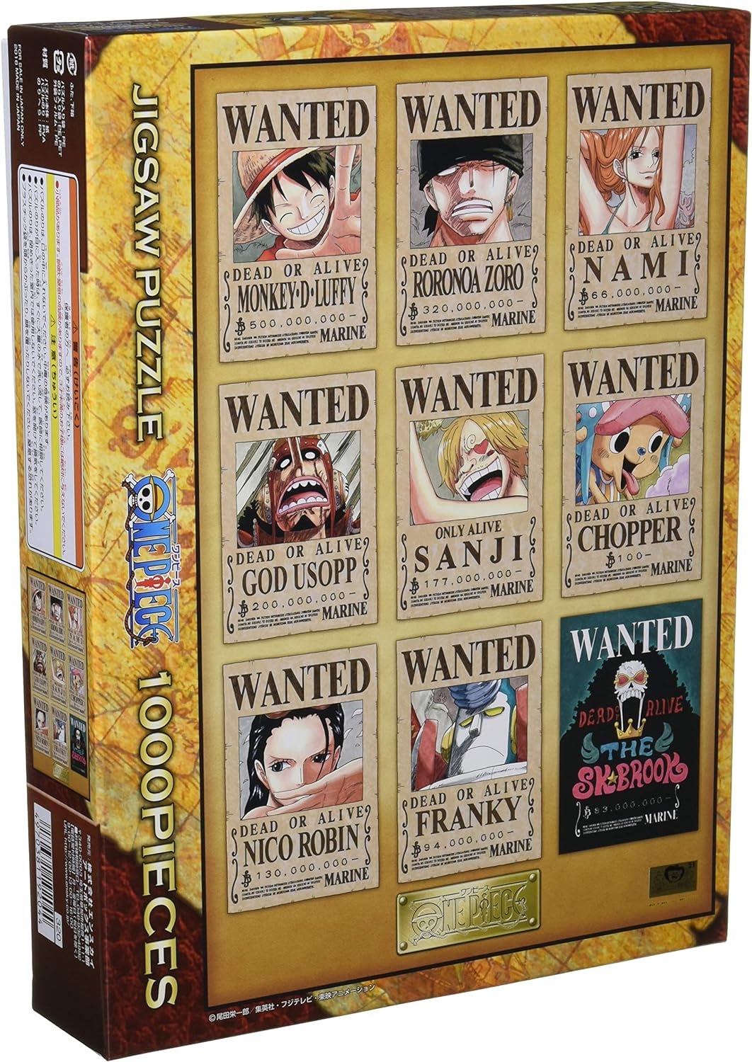 Quebra-Cabeça - One Piece Novo Posteres Wanted - 1000 peças