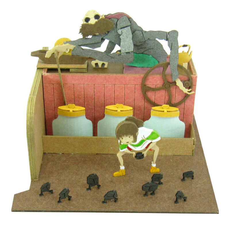 Studio Ghibli Kamaji and Chihiro Spirited Away Non-Scale Paper Kits