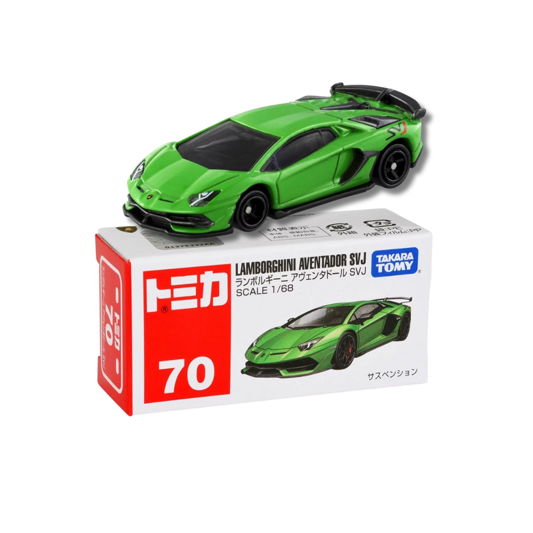 Carrinho Tomica Nº70 - Lamborghini Aventador SVJ - Escala 1/68