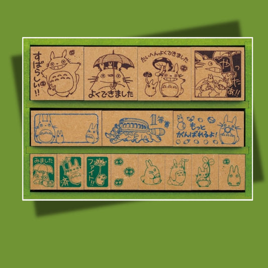 My Neighbor Totoro Wooden Reward Stamp Stamp Set