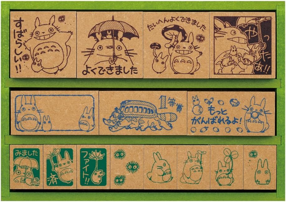 My Neighbor Totoro Wooden Reward Stamp Stamp Set